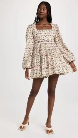 Agua by Agua Bendita Avena Peonia Aurora Mini Dress Floral Size 8