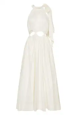 Aje Henriette Tie Strap Midi Dress Cutouts White Size 12 for rent on The Volte - image 4