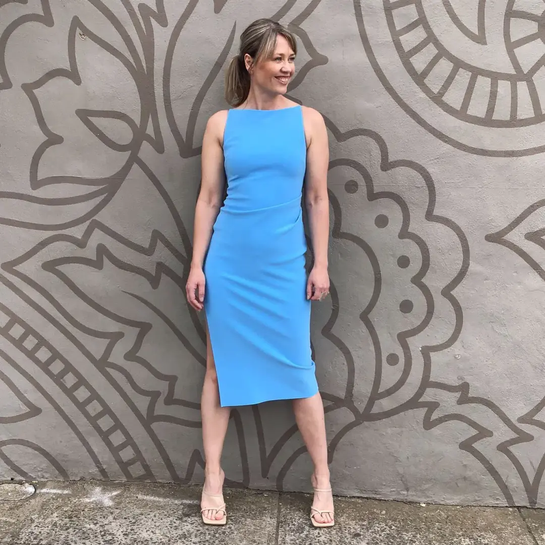 Bec & Bridge Arlette Dress Blue Size 6 for rent on The Volte - main image