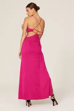 Manning Cartell Facetime Maxi Slip Dress Pink Size 10 for rent on The Volte - image 3