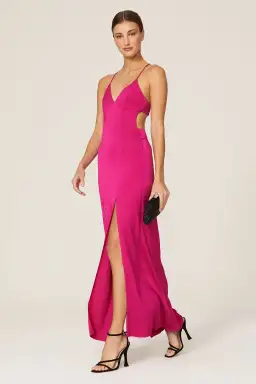 Manning Cartell Facetime Maxi Slip Dress Pink Size 10 for rent on The Volte - image 1