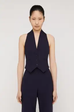 Scanlan Theodore Tailored Waistcoat & Pant Set Navy Size 4 for rent on The Volte - image 2