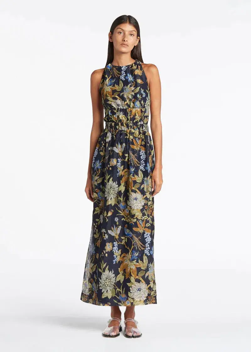 Sir The Label Diana Cross Back Gown in Delia Print Floral Size 1/AU 8 for rent on The Volte - main image