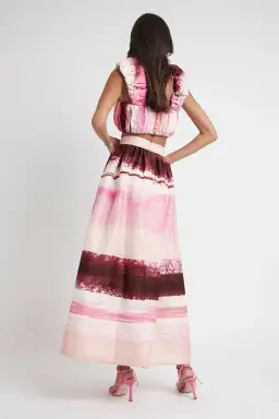 Aje Kasbah Top & Skirt Set Print Size 6 for rent on The Volte - image 3