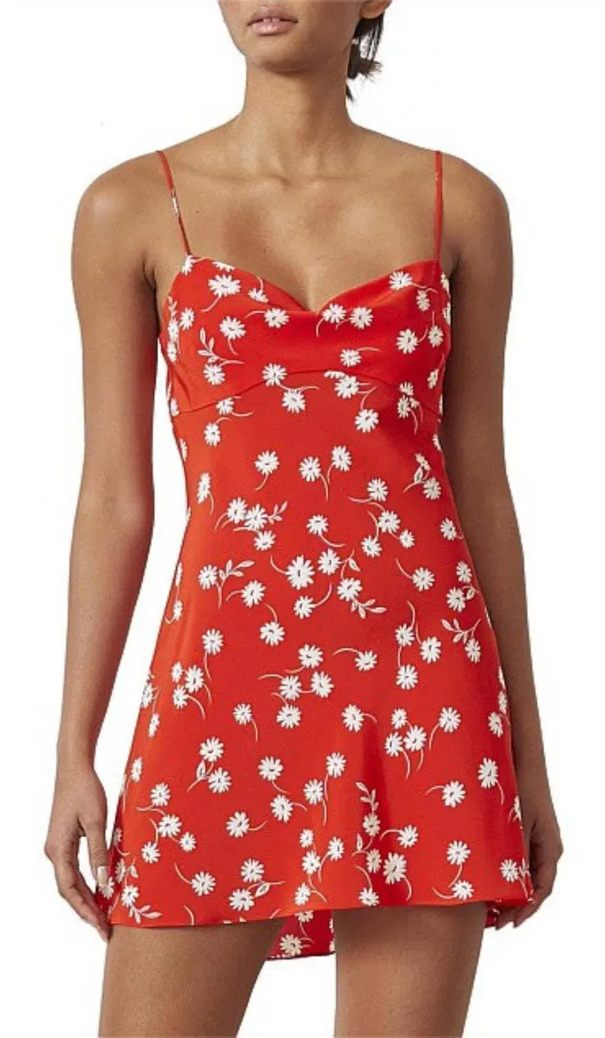 Bec & Bridge Daisy Mini Dress Floral Dress Size 12 for rent on The Volte - main image