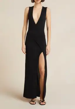 Bec & Bridge Janet Knit Maxi Dress Black Size 8 for rent on The Volte - image 3