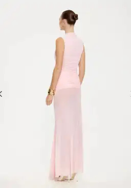 ROZA MAXI DRESS IN PETAL PINK Effie Kats for rent on The Volte - image 3