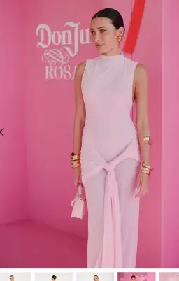 ROZA MAXI DRESS IN PETAL PINK Effie Kats for rent on The Volte - image 2