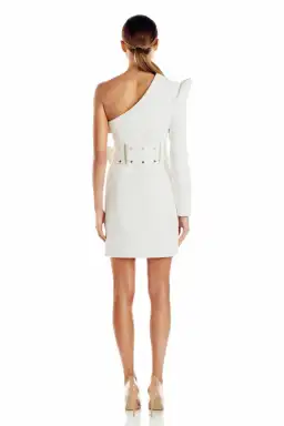 Misha Bonnie Studded Dress White Size 8 for rent on The Volte - image 4