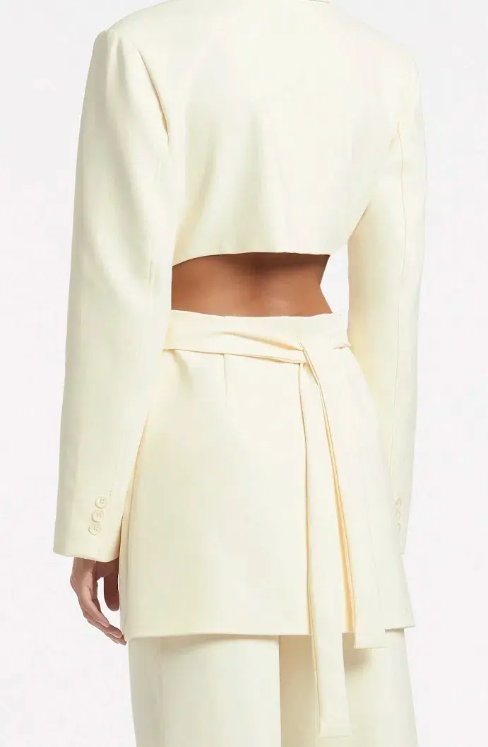 Sir the Label Marco Tailored Mini Blazer Dress Yellow Size 3 / AU 12 for rent on The Volte - main image