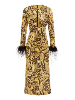 Alice McCall Feather Dress Gold Dust Size AU 8 for rent on The Volte - image 6