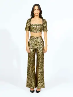 Alice McCall The Night Cat Pant Gold Size AU 6 for rent on The Volte - image 3