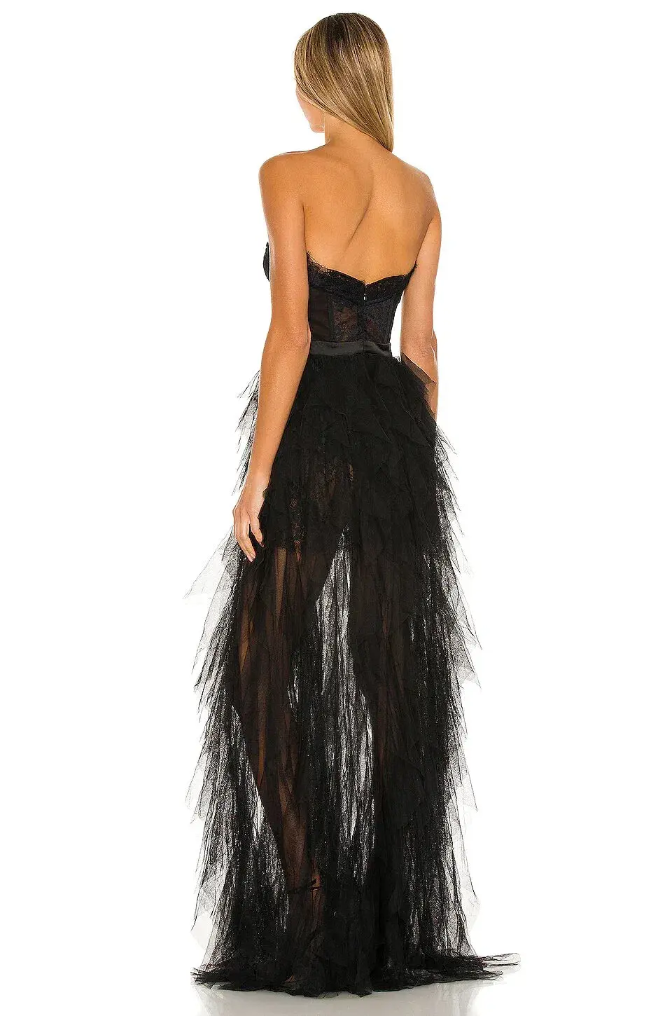 For Love and Lemons Bustier Gown Black Size AU 8 for rent on The Volte - main image