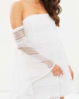 SHONA JOY ARUBA FLARED SLEEVE SHIFT DRESS - IVORY for rent on The Volte - image 2