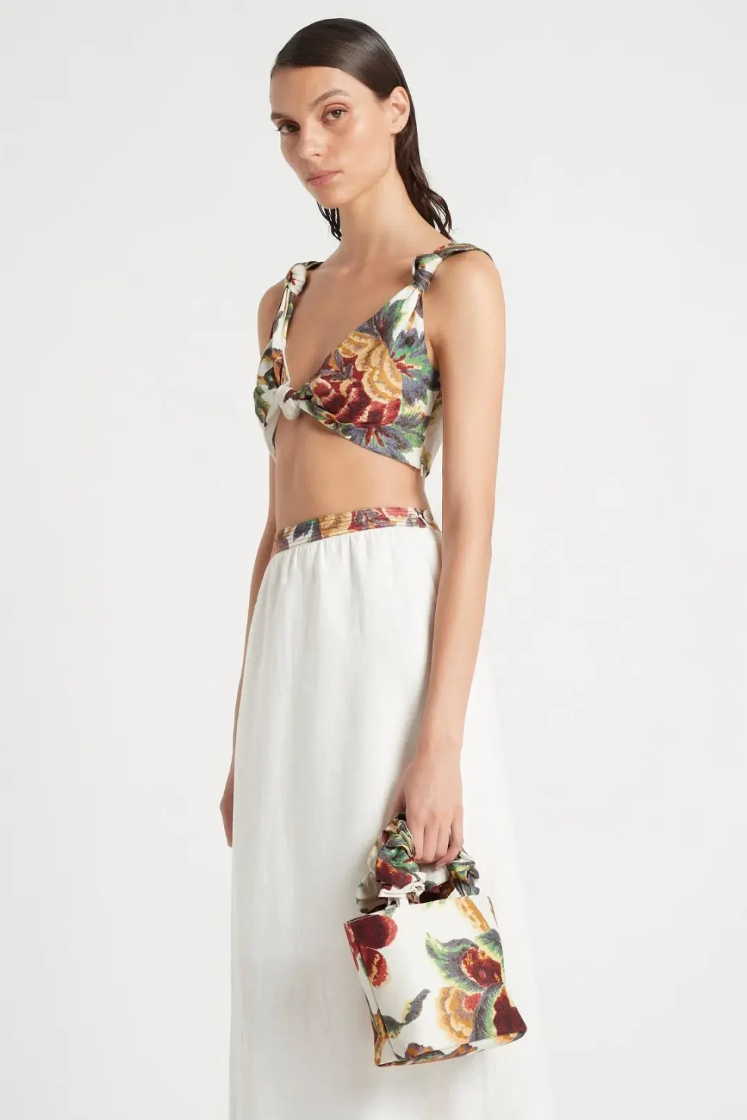 Sir The Label Ambroise Top & Skirt White Size AU 8 for rent on The Volte - main image