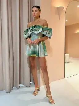 Acler Cumberland Dress Green Size AU 8