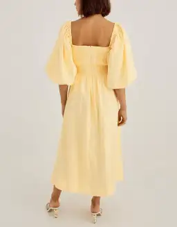 Sovere Relish Midi Dress Yellow Size AU 6 for rent on The Volte - image 3
