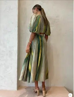 Acler Cumberland Top And Skirt Set Print Size 6 for rent on The Volte - image 2