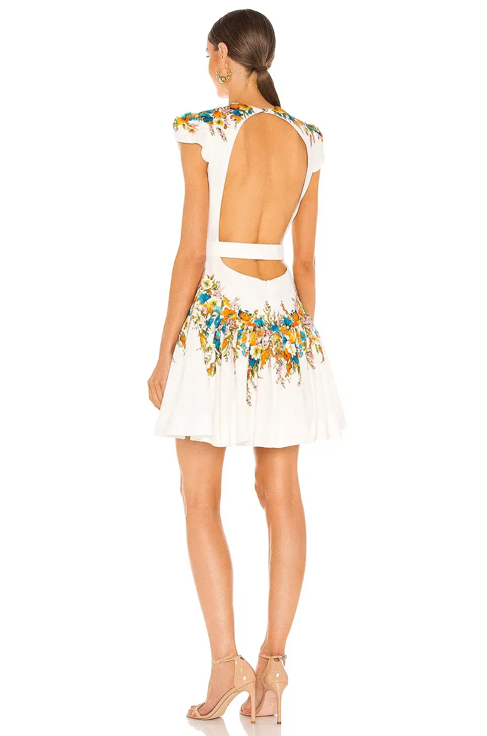 Zimmermann Estelle Tie Mini Dress Floral Size 0 for rent on The Volte - main image