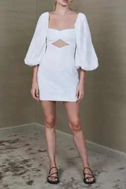 Bec & Bridge Romantique Mini Dress White Size 8 for rent on The Volte - image 1