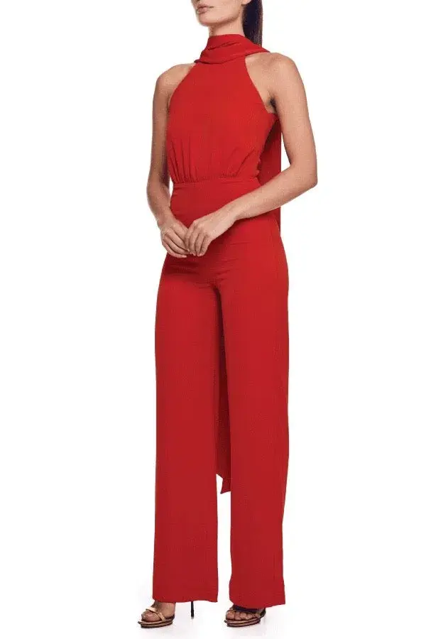 Bianca & Bridgett Scarlet Jumpsuit Red Size 10 for rent on The Volte - main image