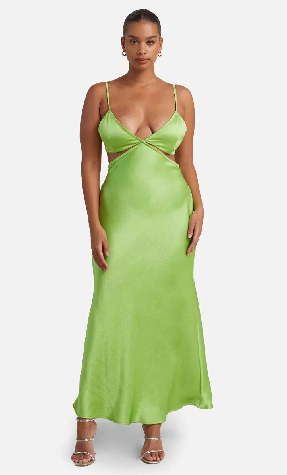 Bec and Bridge Veronique Maxi Dress Lime Green Size 8 for rent on The Volte - main image