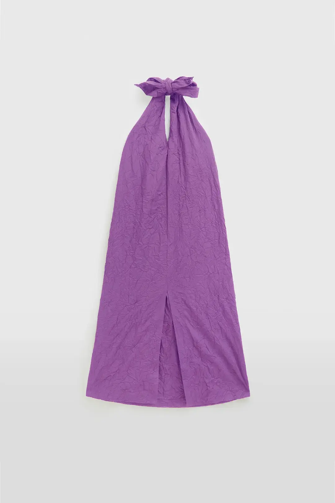 Venroy Crushed Halter Midi Bright Purple Size S/AU 8 for rent on The Volte - main image