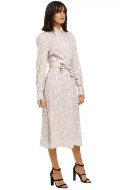 Rebecca Vallance Fleur Midi Shirt Dress in Floral Print Size 10 for rent on The Volte - image 2