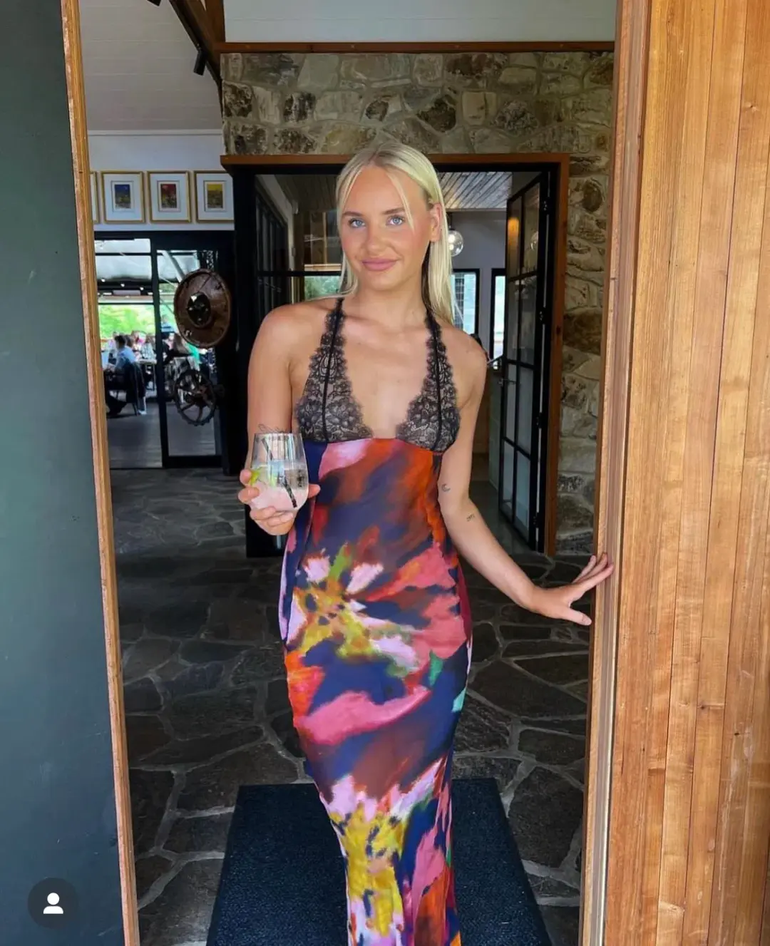 Rat & Boa Paola Floral Slip Dress Multi Size S / 8 for rent on The Volte - main image