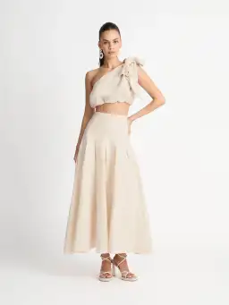 Sheike Abigail Bow Top & Skirt Set Neutral Size 12 / L