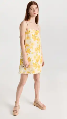 Zimmermann The Wonderland Shell Shift Mini Dress in Daffodil Print Size 1 / AU 10 for rent on The Volte - image 4