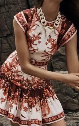 Zimmermann Wavelength Belted Mini Dress Red Size AU8/zimm size 0 for rent on The Volte - image 2