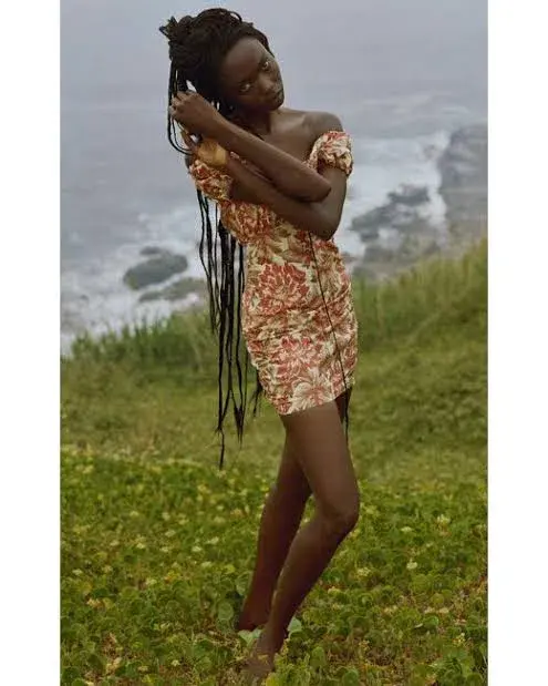 Sir The Label Valetta Off Shoulder Mini Dress Floral Size 3 / AU 12 for rent on The Volte - main image