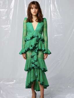 Nicola Finetti Maia Dress Green size 12 for rent on The Volte - image 3