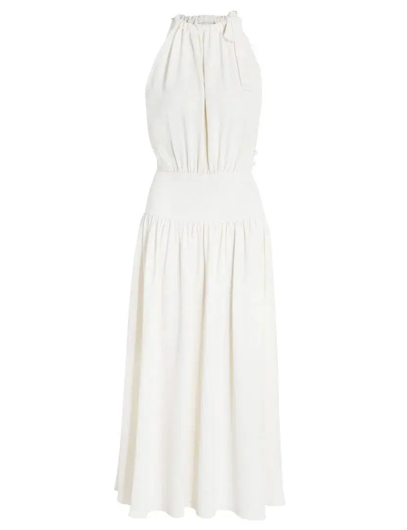 Zimmermann Halter Picnic Dress Cream Size 8 for rent on The Volte - main image