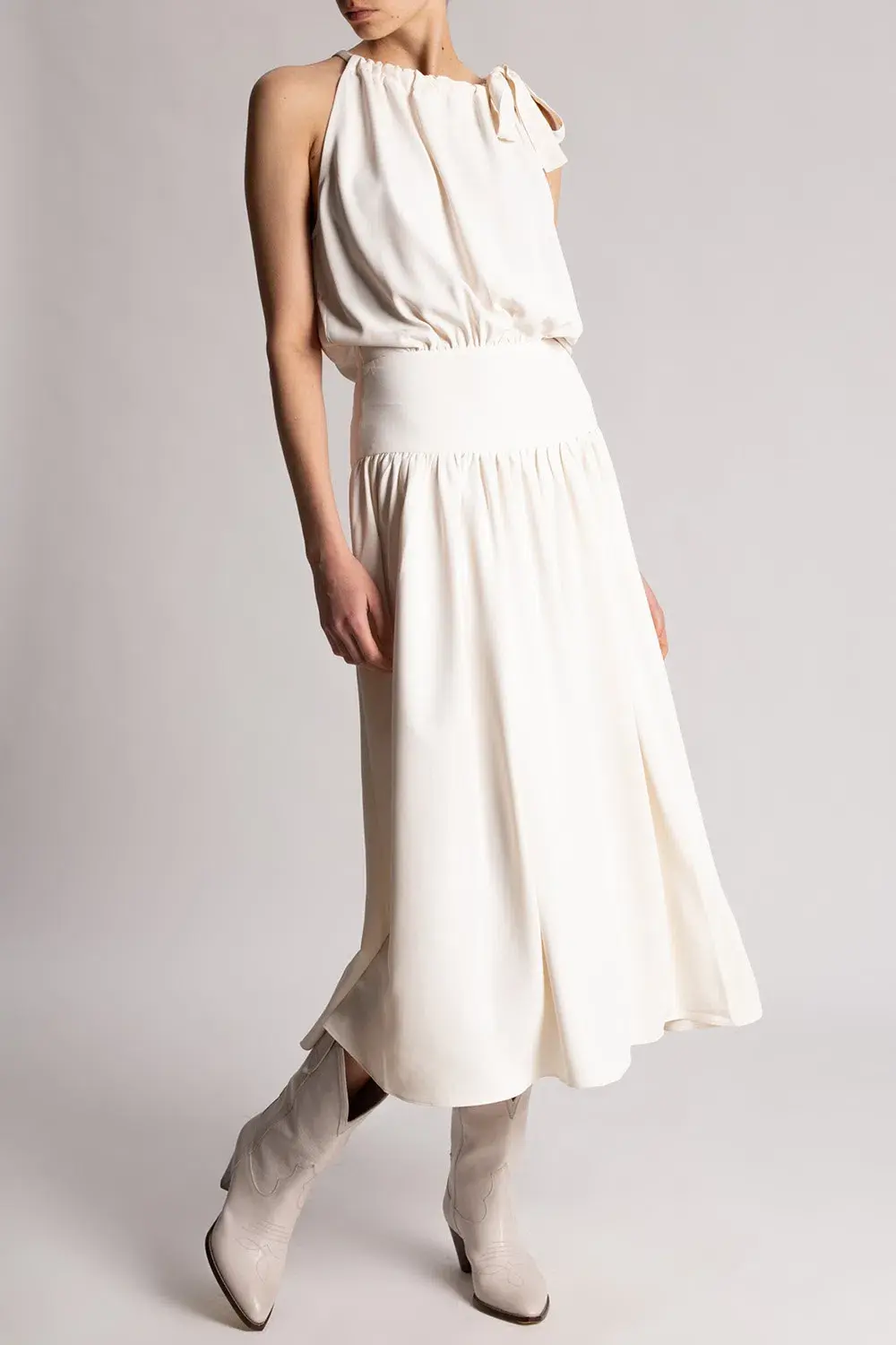 Zimmermann Halter Picnic Dress Cream Size 8 for rent on The Volte - main image