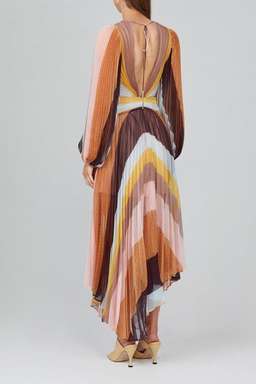 Acler Astone Midi Dress Print Size 6 for rent on The Volte - image 3