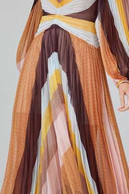 Acler Astone Midi Dress Print Size 6 for rent on The Volte - image 2