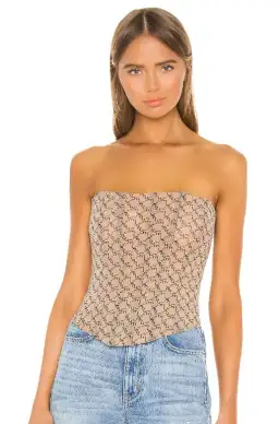 Miaou Peri Corset Nude Monogram Size 10