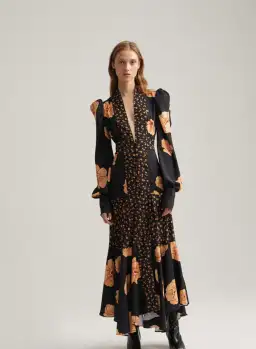 Acler Elton Dress Poppy Mix Print Size 10 for rent on The Volte - image 6