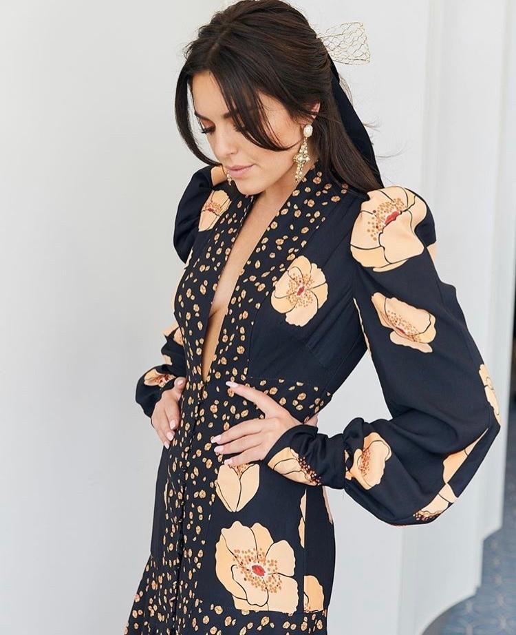 Acler Elton Dress Poppy Mix Print Size 10 - Image 5