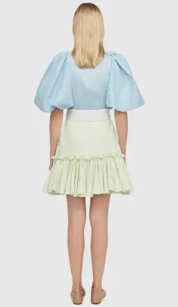 Leo Lin Cambridge Mini Dress Air Multi-colored Size AU 10 for rent on The Volte - image 2