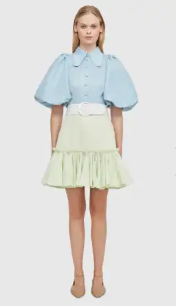 Leo Lin Cambridge Mini Dress Air Multi-colored Size AU 10 for rent on The Volte - image 1