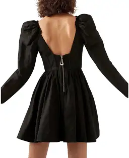 Aje Fleur Corset Long Sleeve Mini Dress in Black Size AU 6 for rent on The Volte - image 4