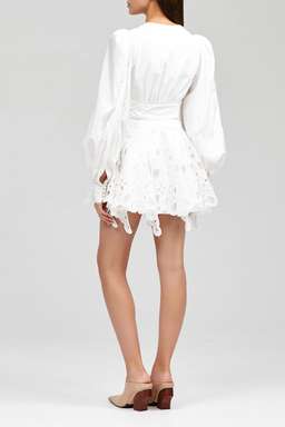 Acler Vicount Mini White Size 14 for rent on The Volte - image 3