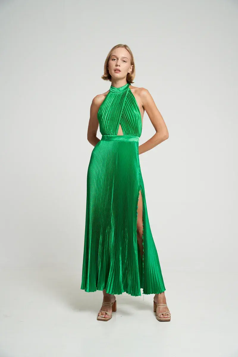 Lidee Renaissance Gown Green Size AU 6 for rent on The Volte - main image