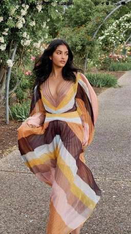 Acler Astone Midi Dress Rainbow Stripe Size 14 for rent on The Volte - image 5