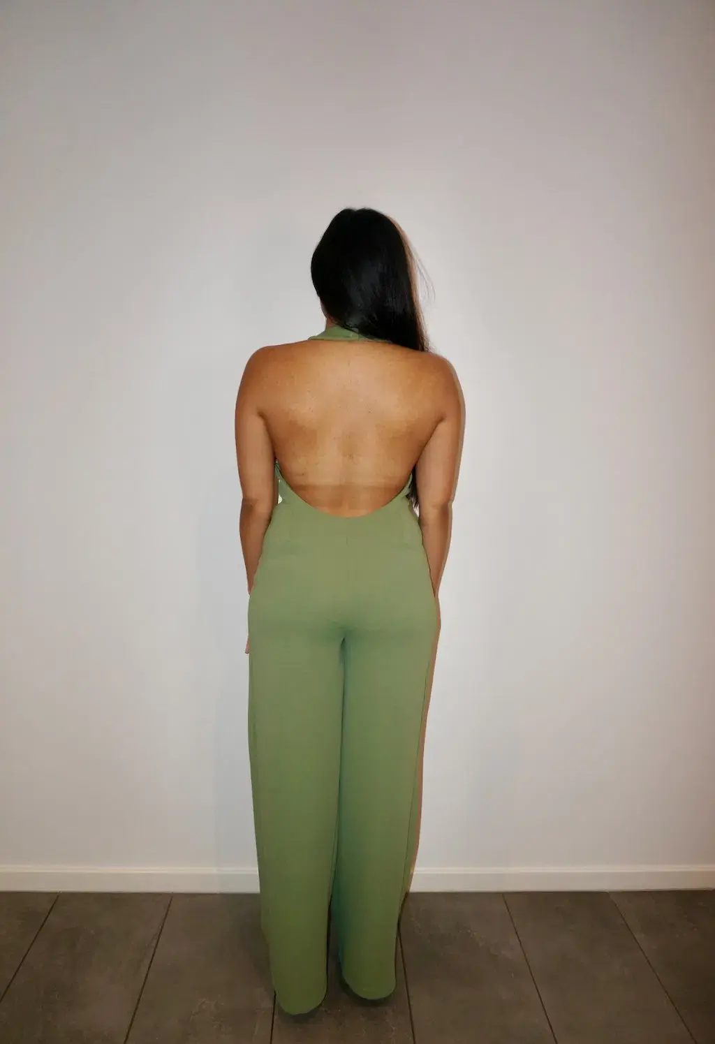 Derma Department Nikita Jumpsuit Sage Size 12 for rent on The Volte - main image