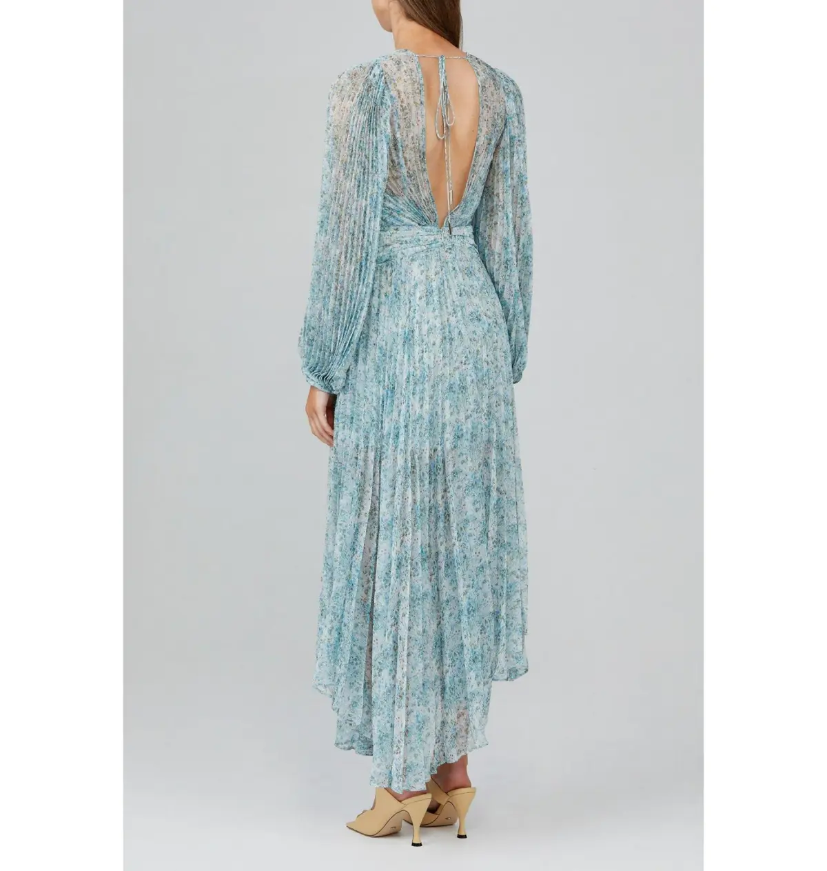 Acler Astone Midi Dress Blue Size AU 10 - Image 2