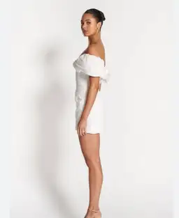 Sofia The Label Hailey Mini Dress in White Size XS / AU 6 for rent on The Volte - image 4